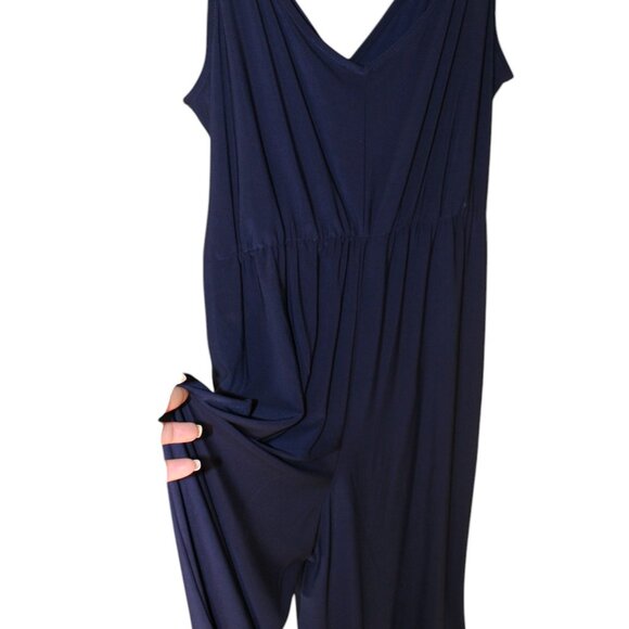 SALE LUXOLOGY Blue Pantsuit Jumper Romper 1 Piece Size L NWT's COMFY CLASSY CUTE - Picture 16 of 16